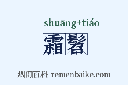 霜髫是什么意思的图片